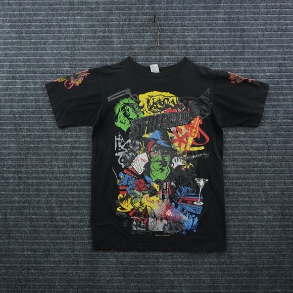 Give Me Face Other - Give Me Face Streetmix Graphic T-Shirt Mens Medium Black 2008 Vintage Style Tee